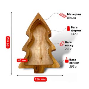 Ялинка велика, Дерево Вільха Форм-Кашпо F-25, Fastisi Wooden