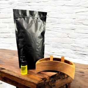 DIY-10 Місяць, дерево Вільха ( Набір зроби арома свічку сам ) Fastisi Aroma Wooden Candles