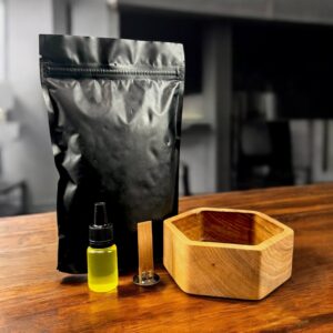 DIY-12 Шестикутник середній (M), дерево Вільха ( Набір зроби арома свічку сам ) Fastisi Aroma Wooden Candles